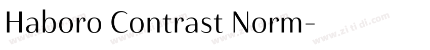 Haboro Contrast Norm字体转换